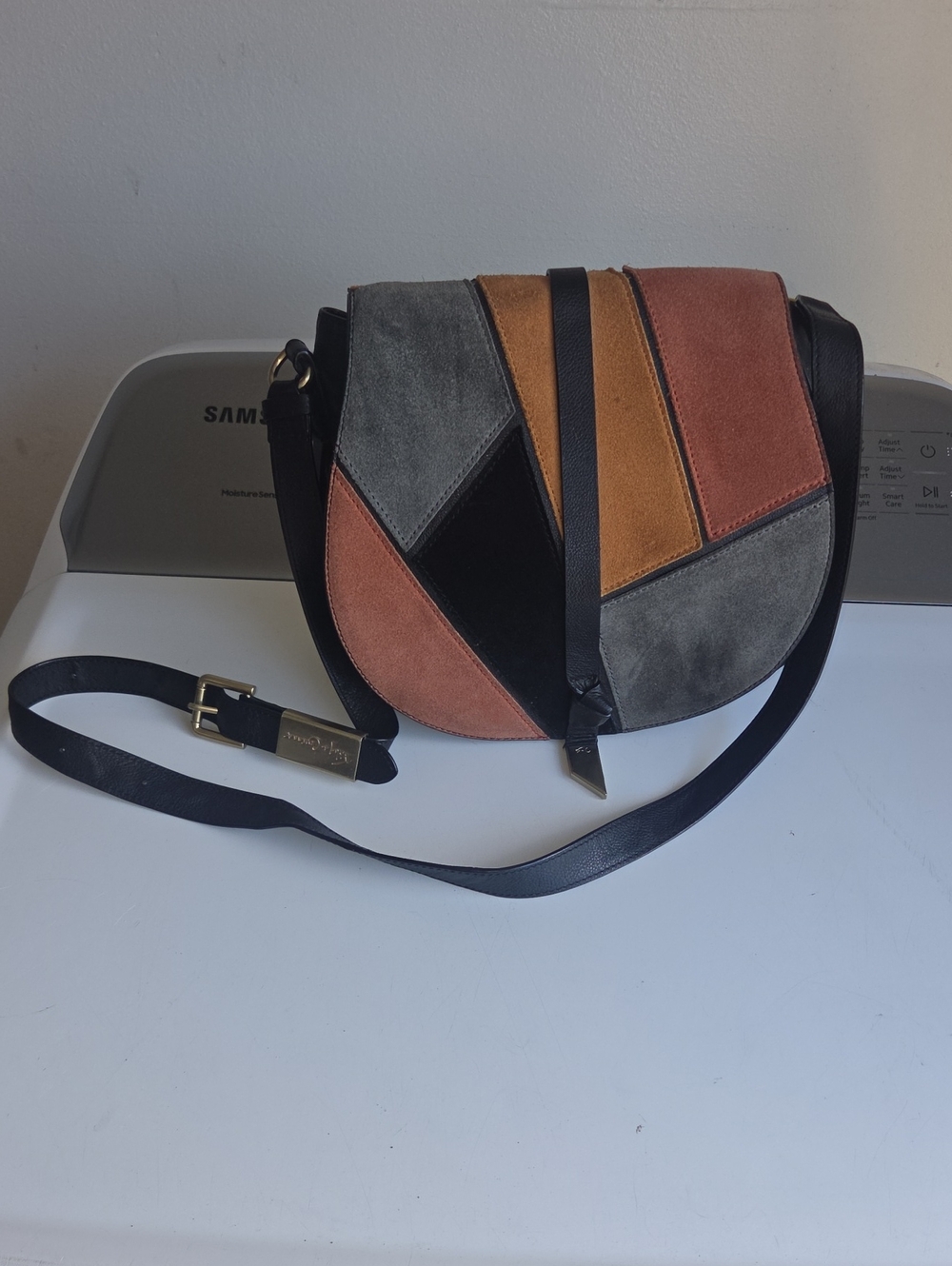 Corrina + Foley Crossbody Patch Work Bag